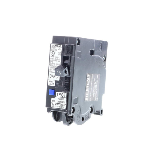 Arc Fault Breaker Siemens 15 A Plug-On Neutral QA115AFCN Used