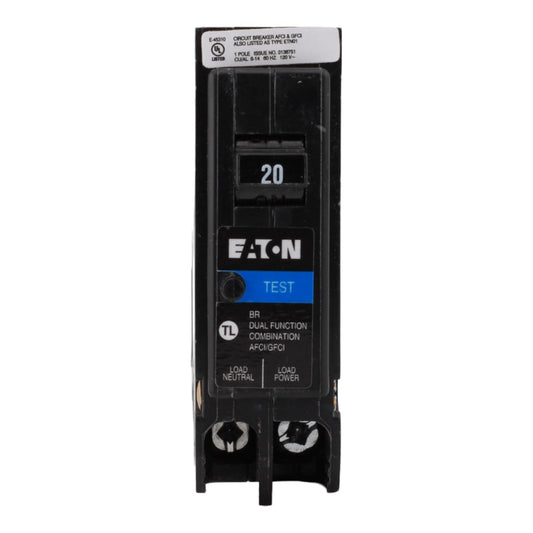 Eaton Arc Fault/GFCI 20 A BR Type Plug On Neutral